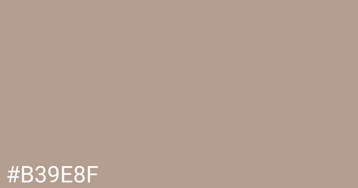 Hex color #b39e8f graphic