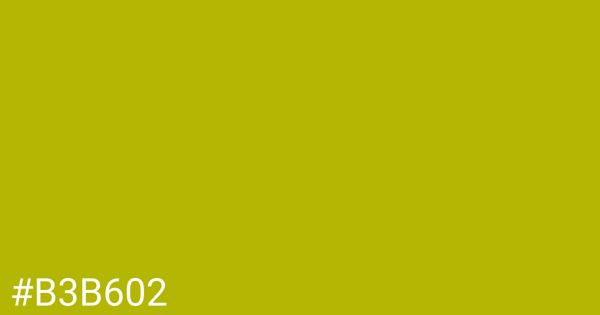 Hex color #b3b602 graphic