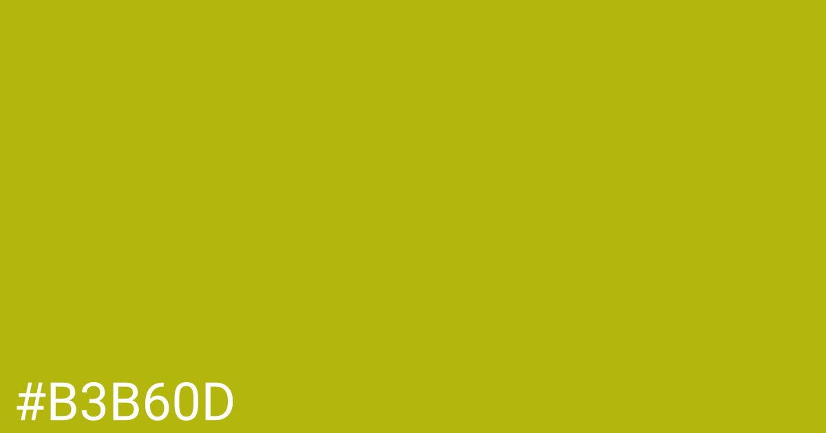 Hex color #b3b60d graphic