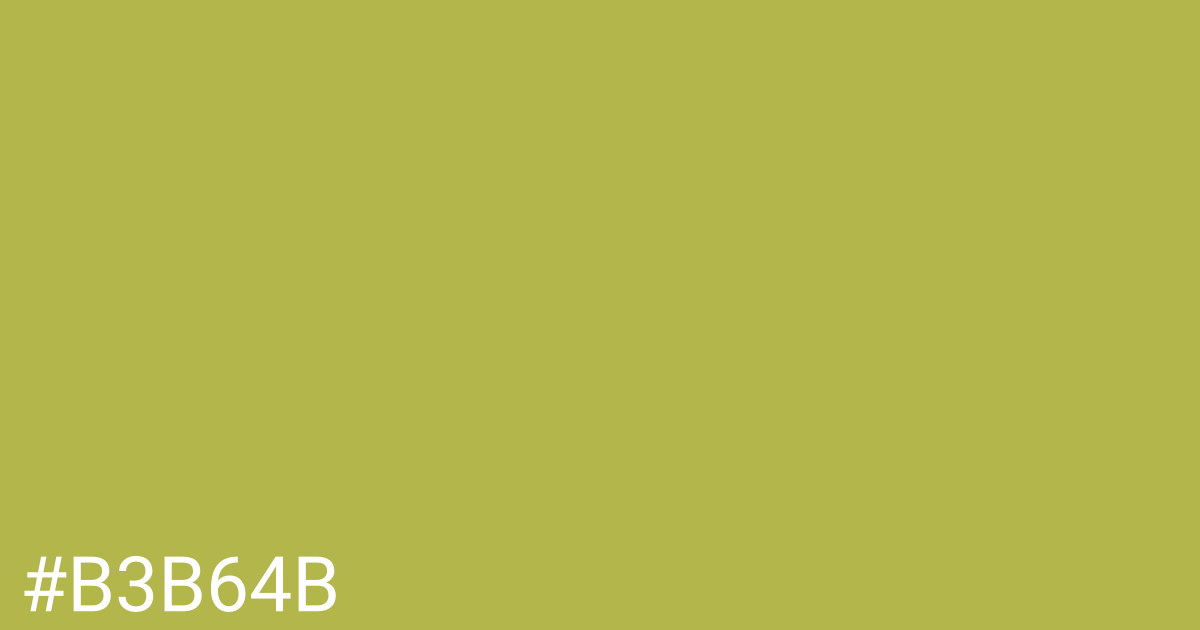 Hex color #b3b64b graphic