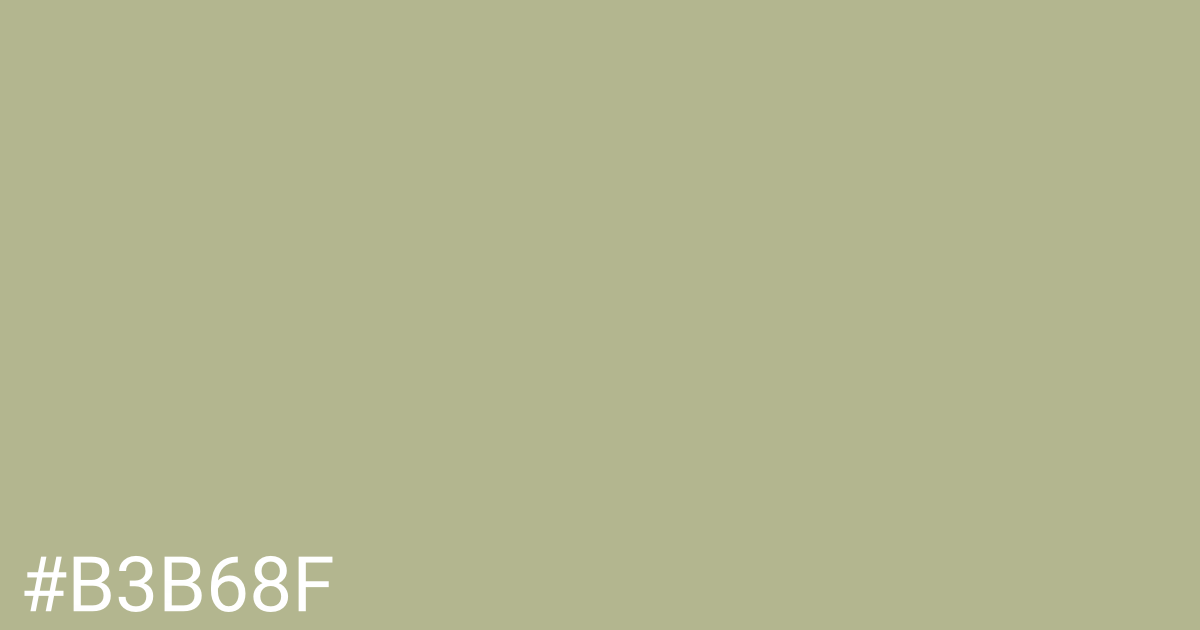 Hex color #b3b68f graphic