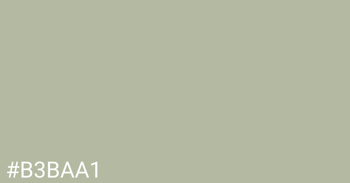 Hex color #b3baa1 graphic