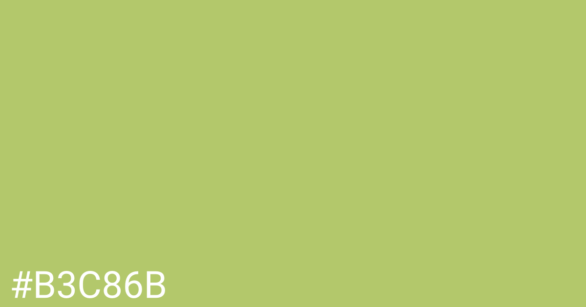 Hex color #b3c86b graphic