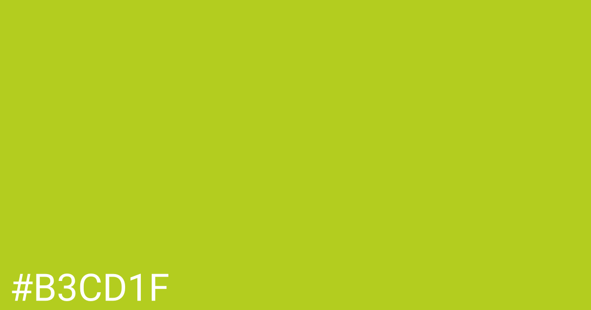 Hex color #b3cd1f graphic