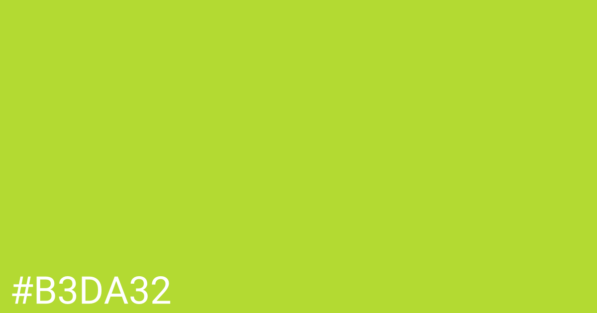 Hex color #b3da32 graphic