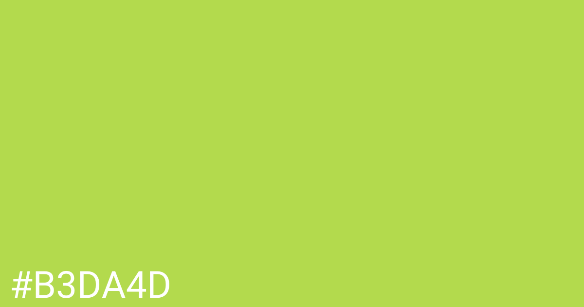 Hex color #b3da4d graphic