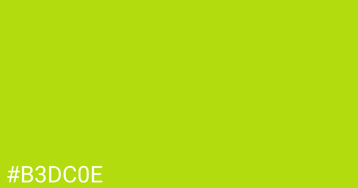 Hex color #b3dc0e graphic