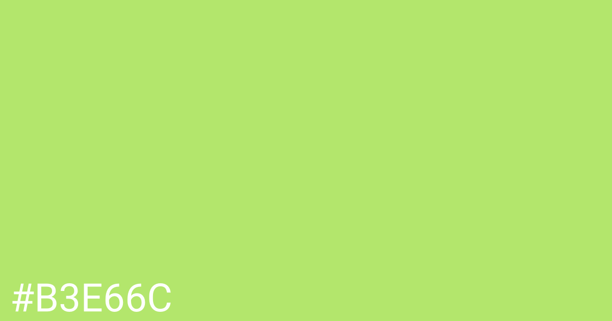 Hex color #b3e66c graphic