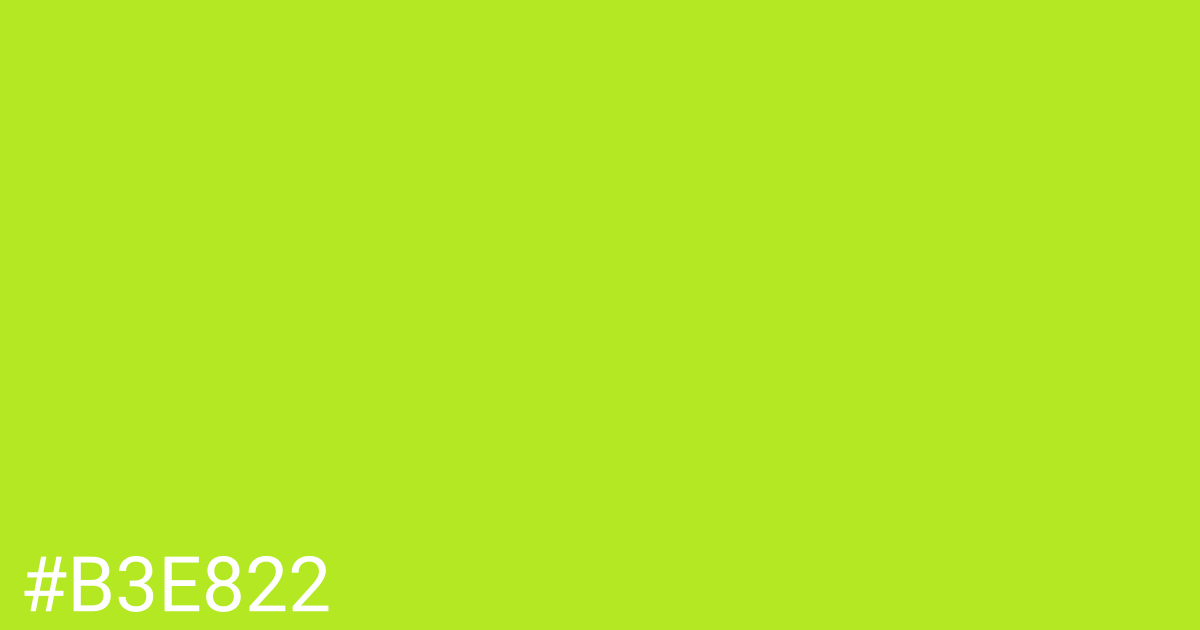 Hex color #b3e822 graphic