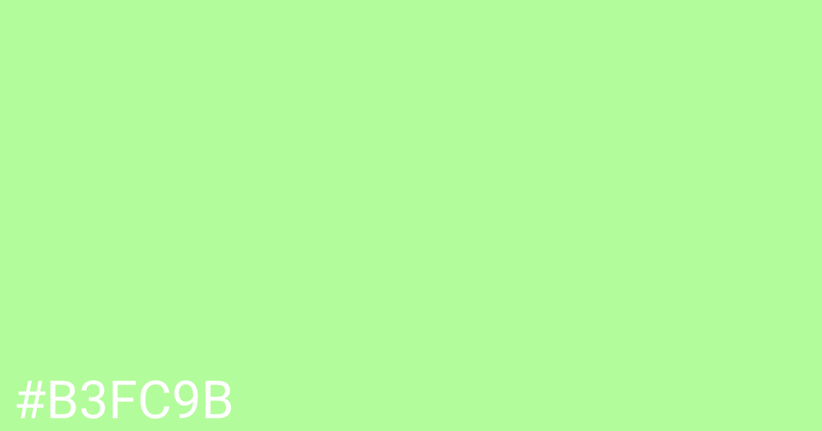 Hex color #b3fc9b graphic