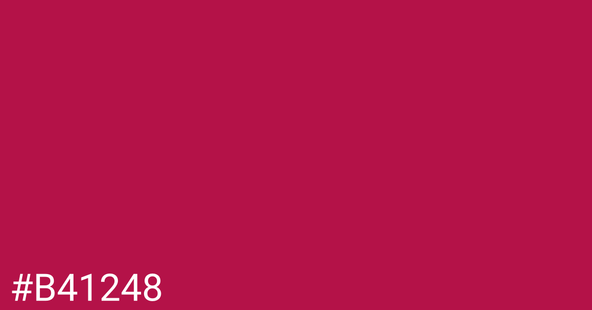 Hex color #b41248 graphic