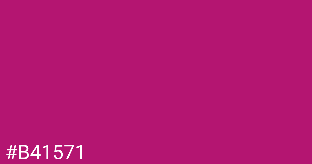 Hex color #b41571 graphic