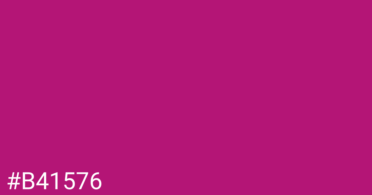 Hex color #b41576 graphic