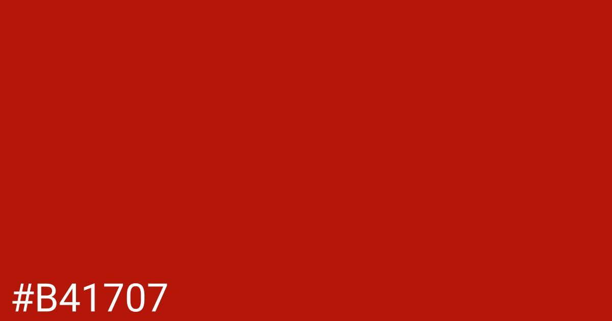 Hex color #b41707 graphic