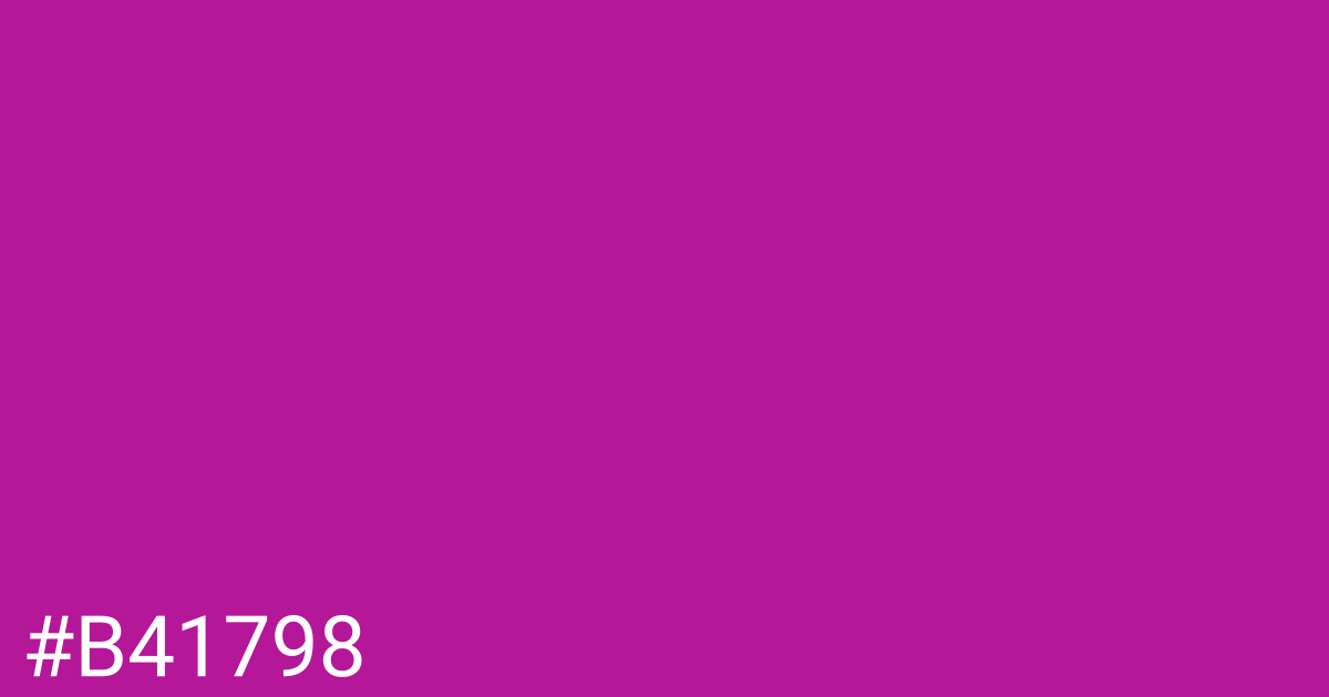 Hex color #b41798 graphic