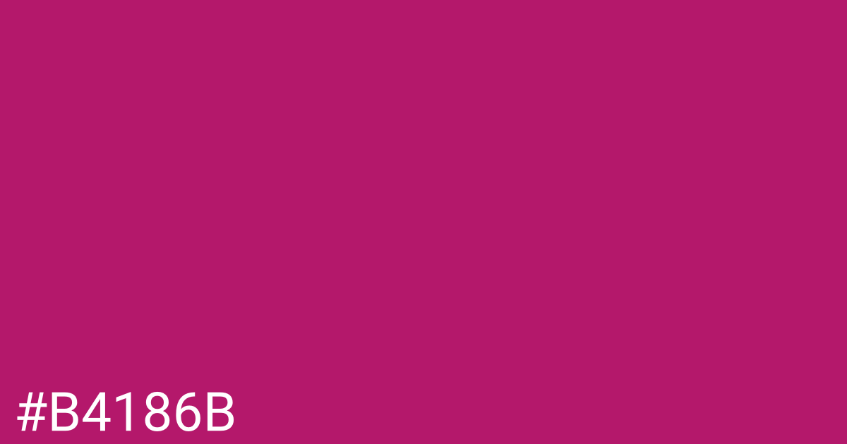 Hex color #b4186b graphic