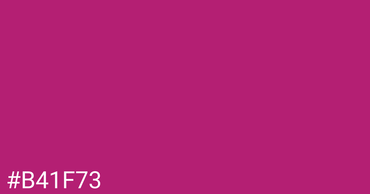 Hex color #b41f73 graphic