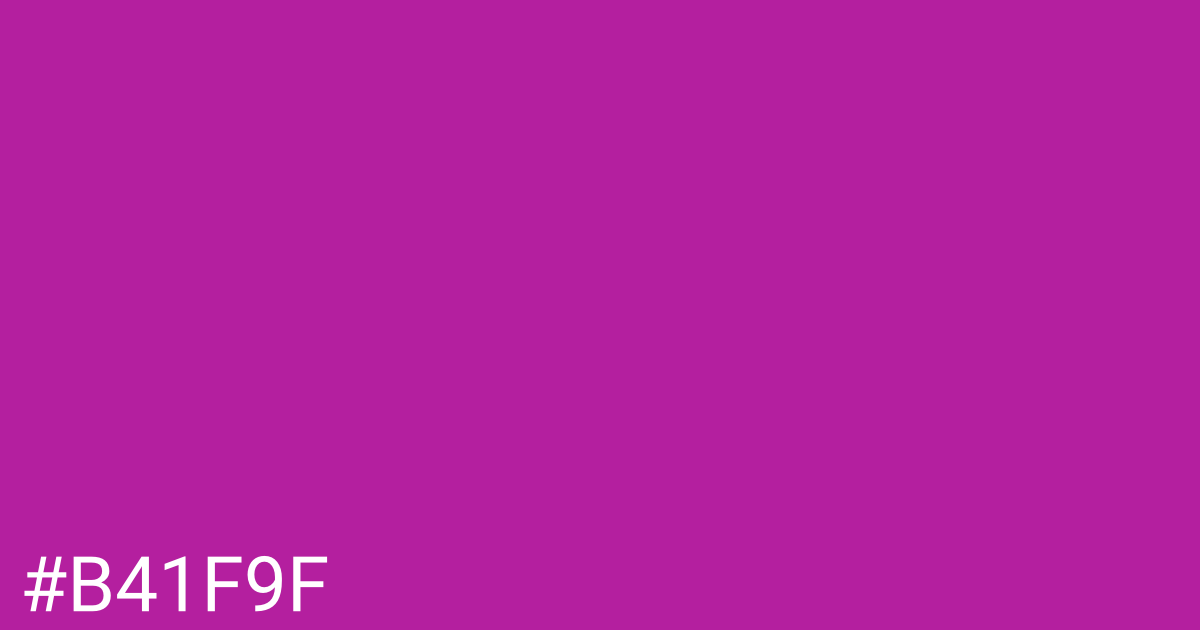 Hex color #b41f9f graphic