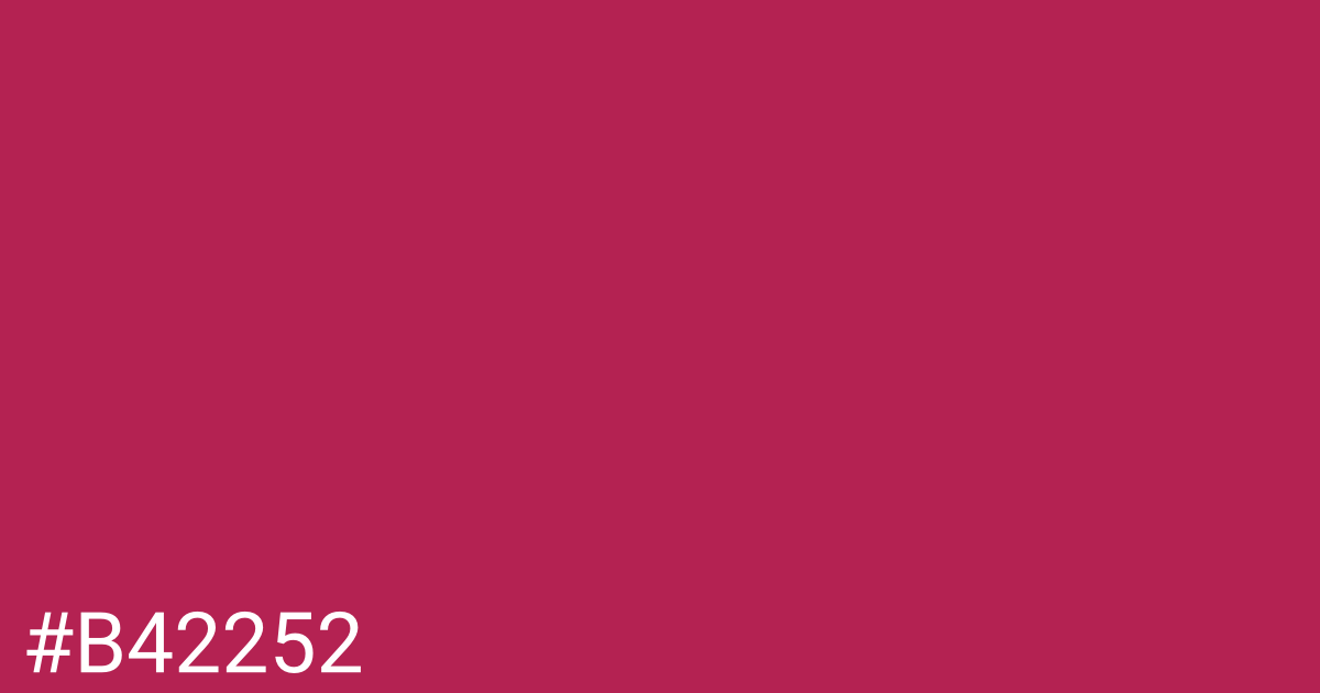 Hex color #b42252 graphic