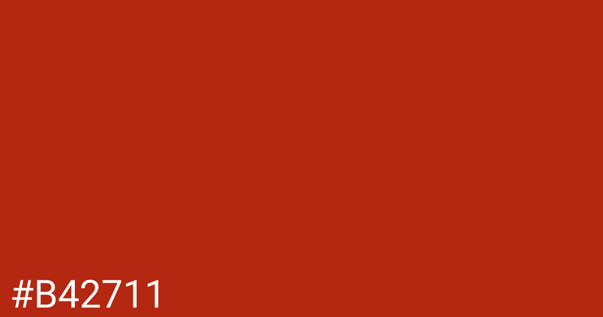 Hex color #b42711 graphic