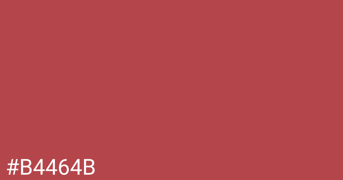 Hex color #b4464b graphic