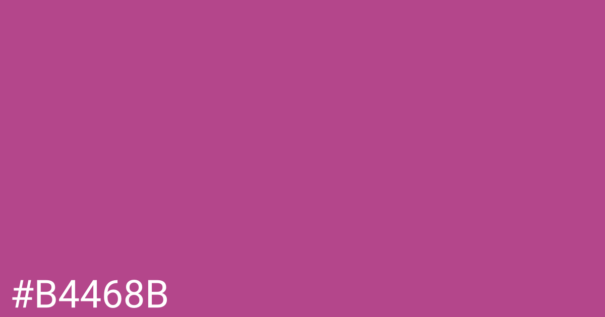 Hex color #b4468b graphic