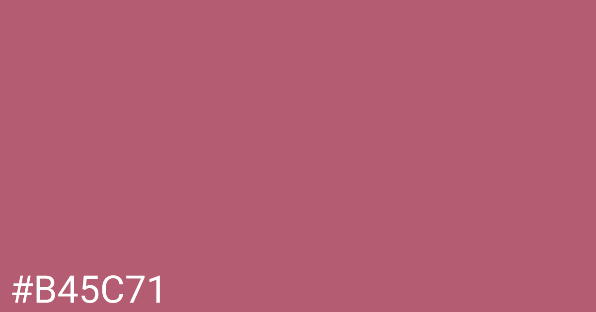 Hex color #b45c71 graphic