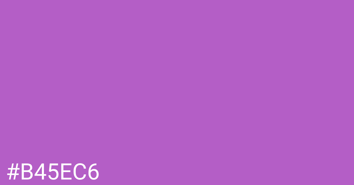 Hex color #b45ec6 graphic