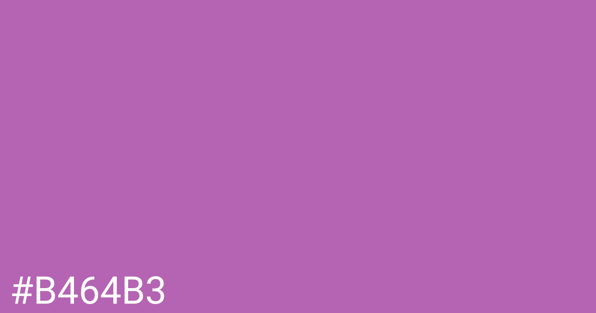 Hex color #b464b3 graphic