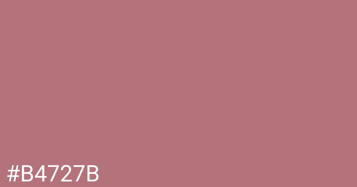 Hex color #b4727b graphic