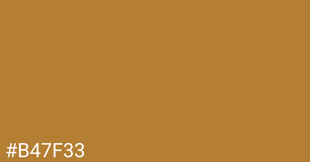 Hex color #b47f33 graphic