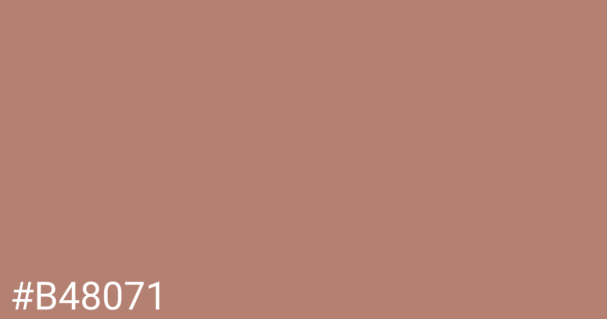 Hex color #b48071 graphic
