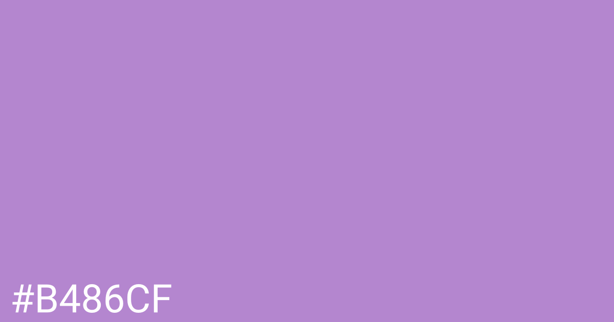 Hex color #b486cf graphic