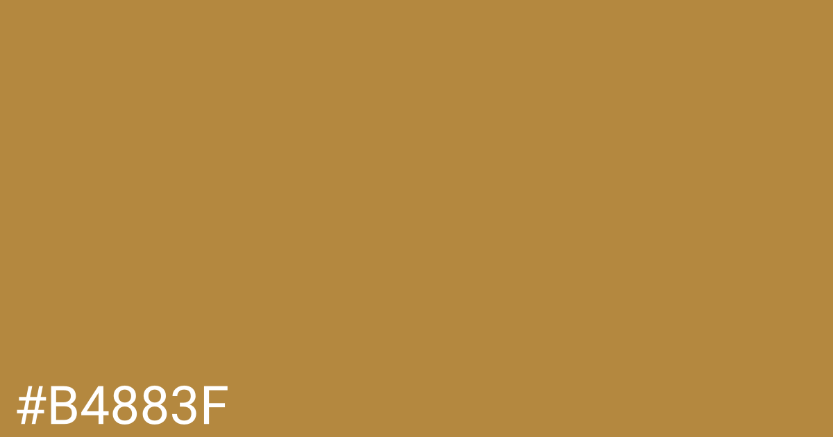 Hex color #b4883f graphic