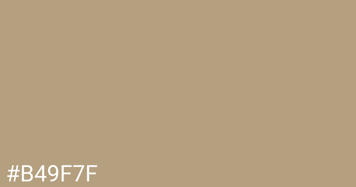 Hex color #b49f7f graphic