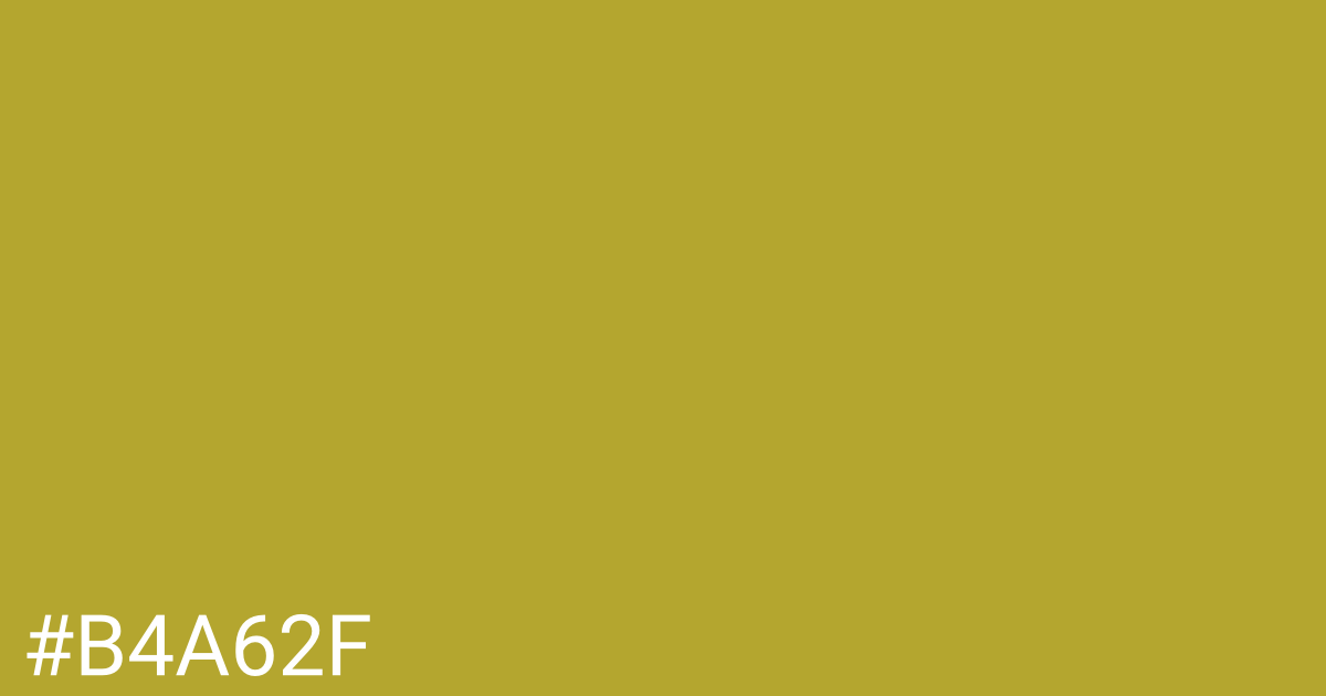 Hex color #b4a62f graphic