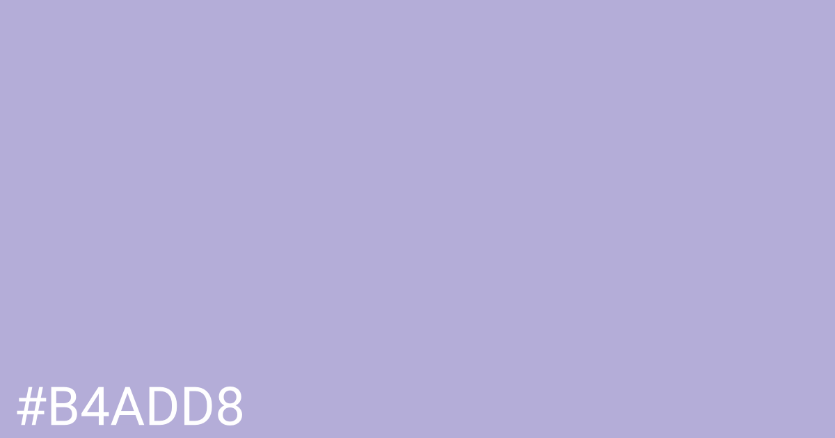 Hex color #b4add8 graphic