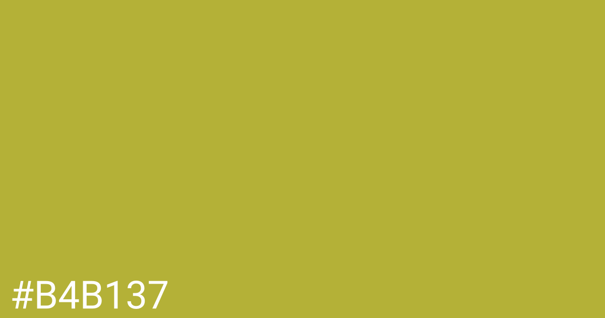 Hex color #b4b137 graphic