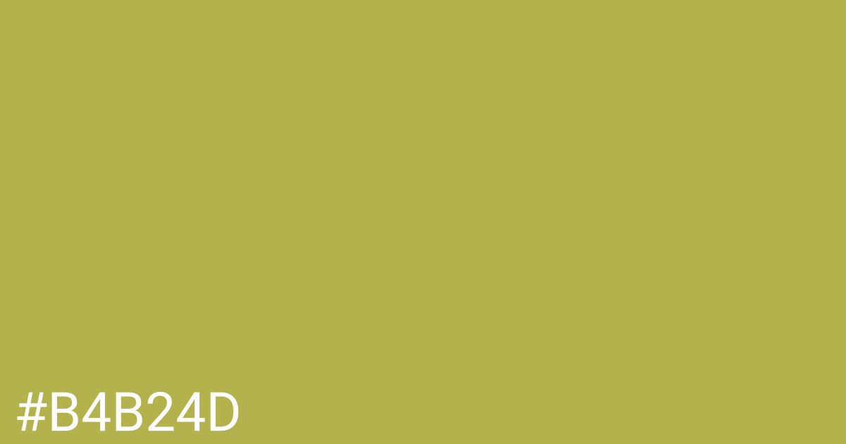 Hex color #b4b24d graphic