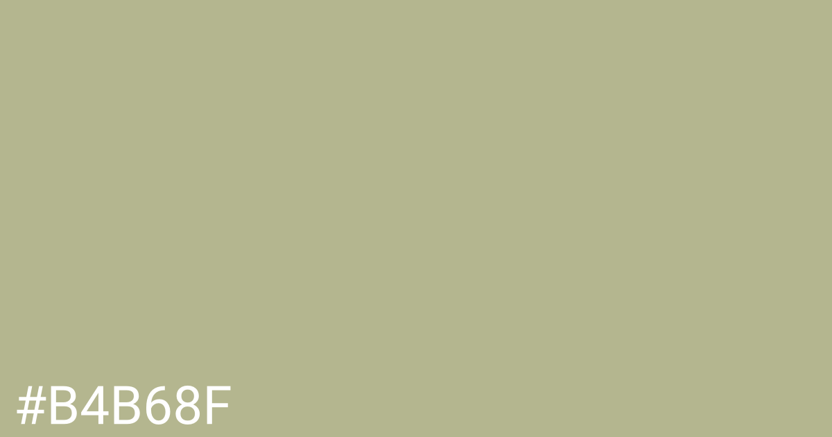 Hex color #b4b68f graphic