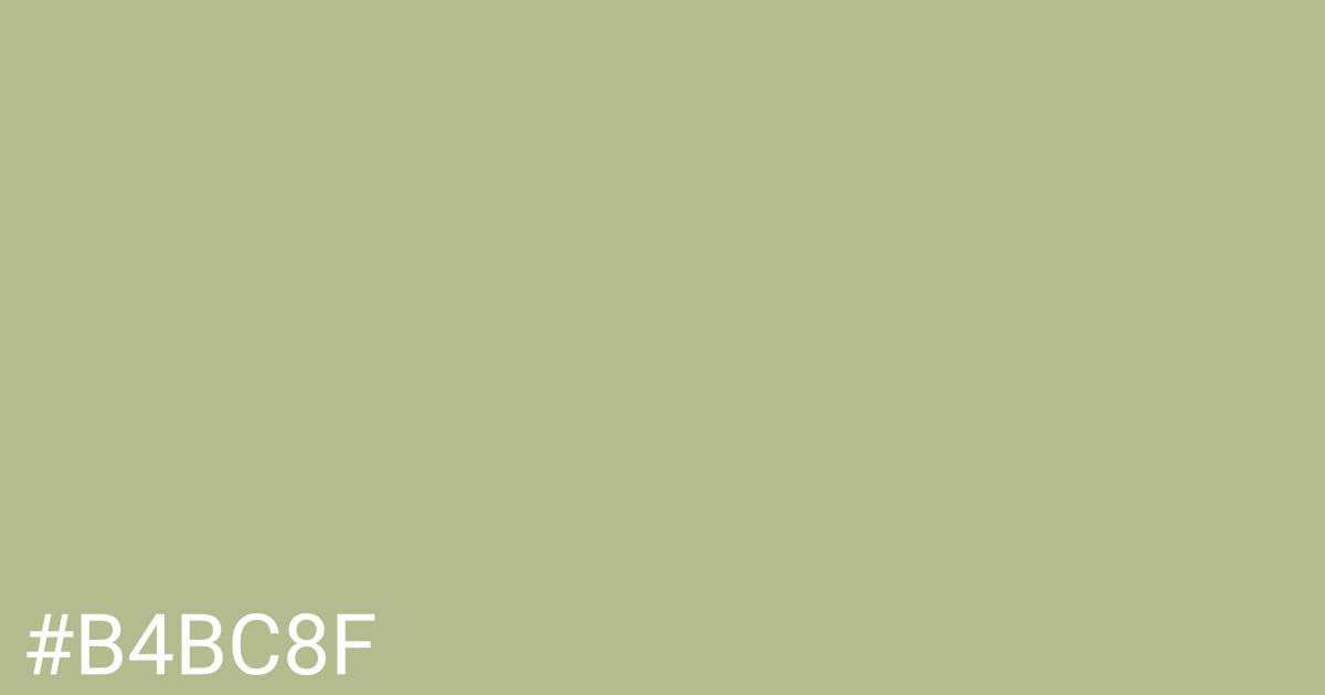 Hex color #b4bc8f graphic