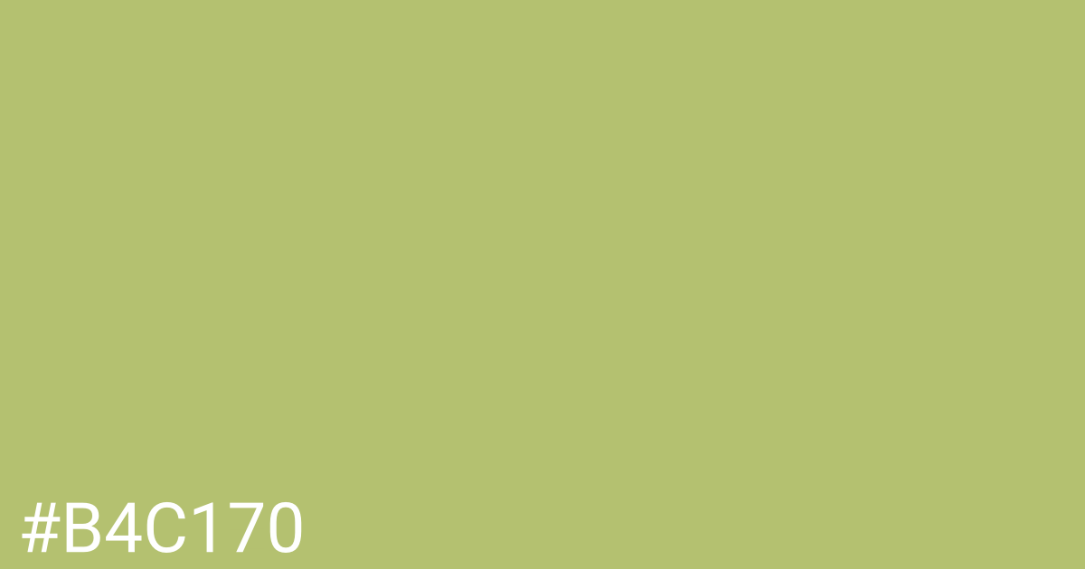 Hex color #b4c170 graphic