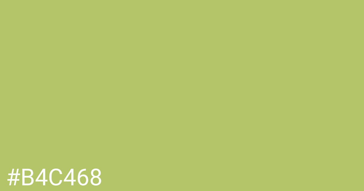 Hex color #b4c468 graphic