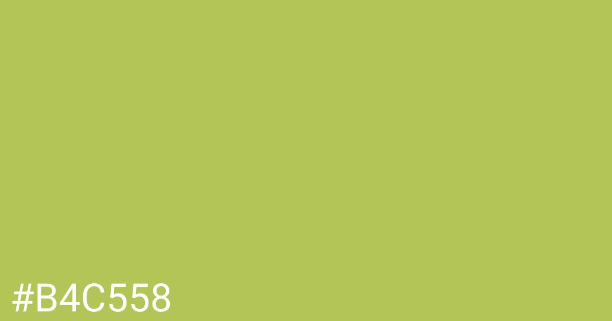 Hex color #b4c558 graphic