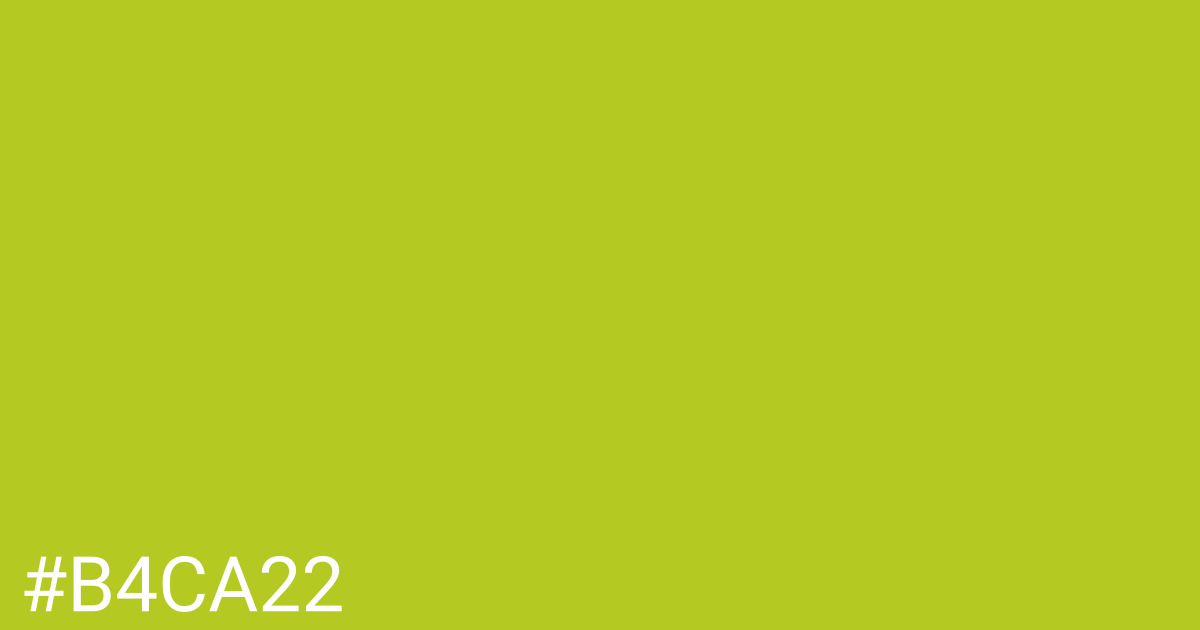 Hex color #b4ca22 graphic