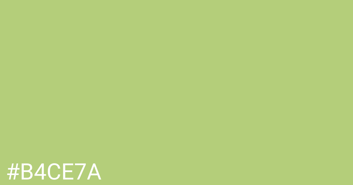 Hex color #b4ce7a graphic