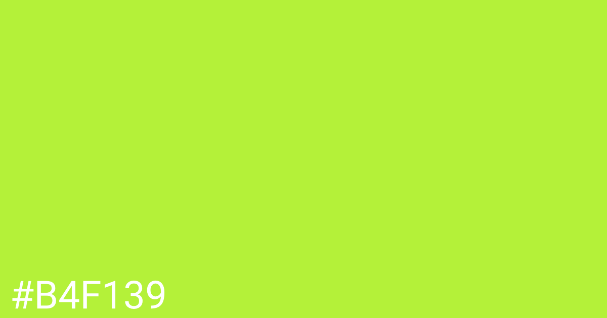 Hex color #b4f139 graphic