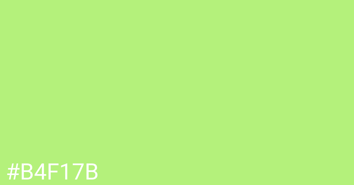 Hex color #b4f17b graphic