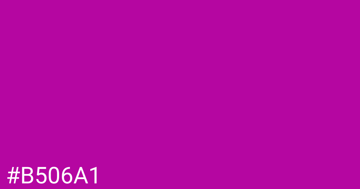 Hex color #b506a1 graphic