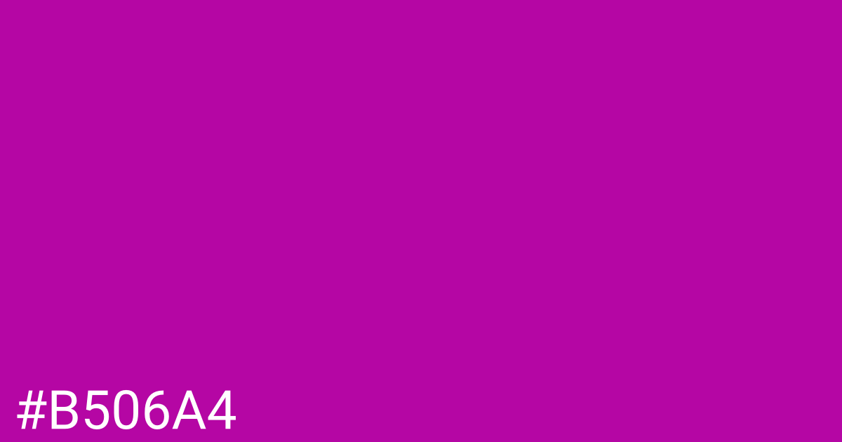 Hex color #b506a4 graphic